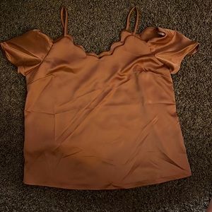 Monteau Los Angeles top with off the shoulder sleeves and spaghetti straps